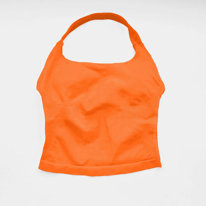 NCLAGEN Halter Top Woman Yoga Tank Gym Clothes Removable Chest Pad Fitness Workout speed Activewear Sexy Pilates Sports Vest-Bra