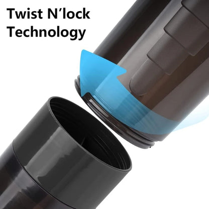 Protein Shaker Bottle 3-Layer Leak-Proof Twist Off Cup for Gym & Fitness