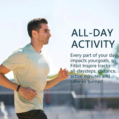 Fitbit Inspire HR – Health & Fitness Tracker with 24/7 Heart Rate, Sleep & Swim Tracking, Waterproof Smart Band