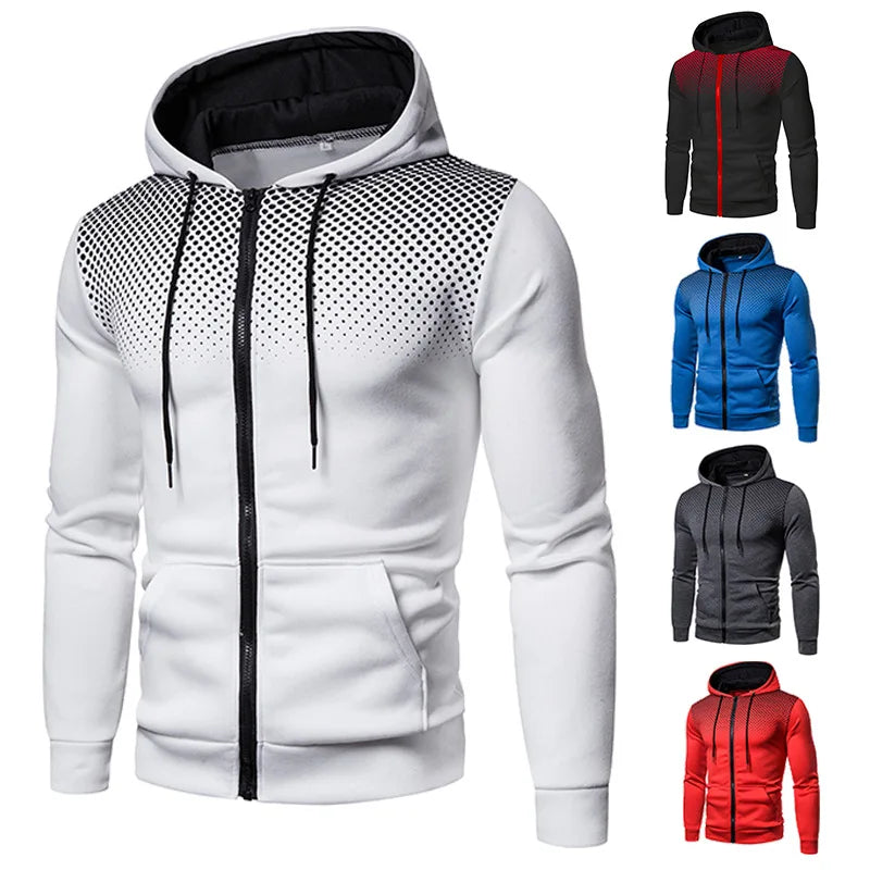 Men’s Slim-Fit Polka-Dot Zip-Up Hoodie – Sporty, Casual & Lightweight  Why it works: Clear, concise, and keyword-rich. “Polka-Dot,” “Zip-Up Hoodie,” “Slim-Fit,” and usage cues like “Sporty” all help improve visibility and relevance.