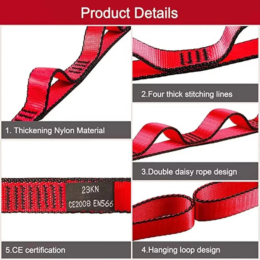 Yoga Fitness Daisy Chain Strap – Adjustable Stretch Belt for Yoga, Dance, Outdoor & Climbing
