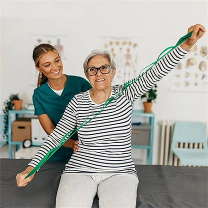 Stretch Out Strap with Exercise Guide – Physical Therapy, Yoga & Fitness