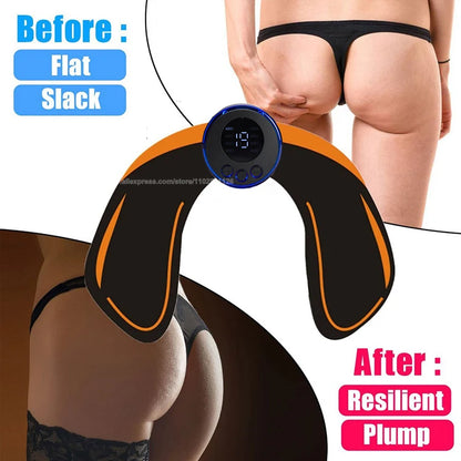 USB Rechargeable EMS Muscle Stimulator – Electric Hip & Abdominal Trainer, Pain Relief & Fitness Massager