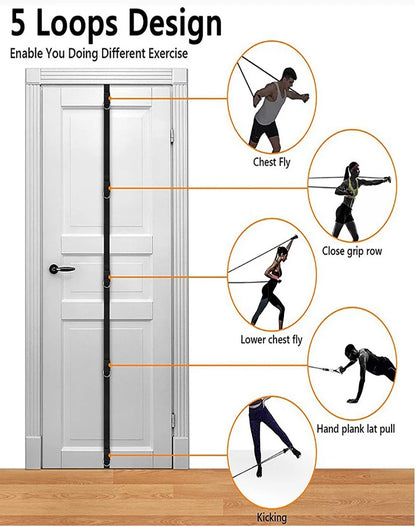 Door Anchor Strap for Resistance Bands | Multi-Point Portable Exercise Anchor for Home Workouts
