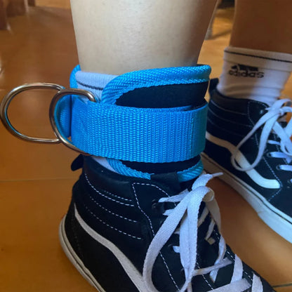 Cable Ankle Straps with Double D-Ring for Gym, Leg & Glutes Workout, Strength Training Accessory