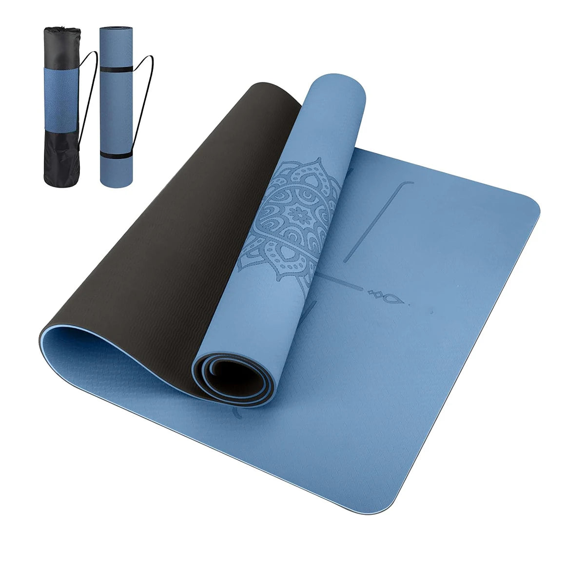 TPE Yoga Mat – Non-Slip, Eco-Friendly, Tear-Resistant Pilates & Exercise Mat (6mm)