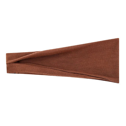 Women’s Solid Turban Headband – Elastic Yoga Hairband, Fashion & Makeup Styling
