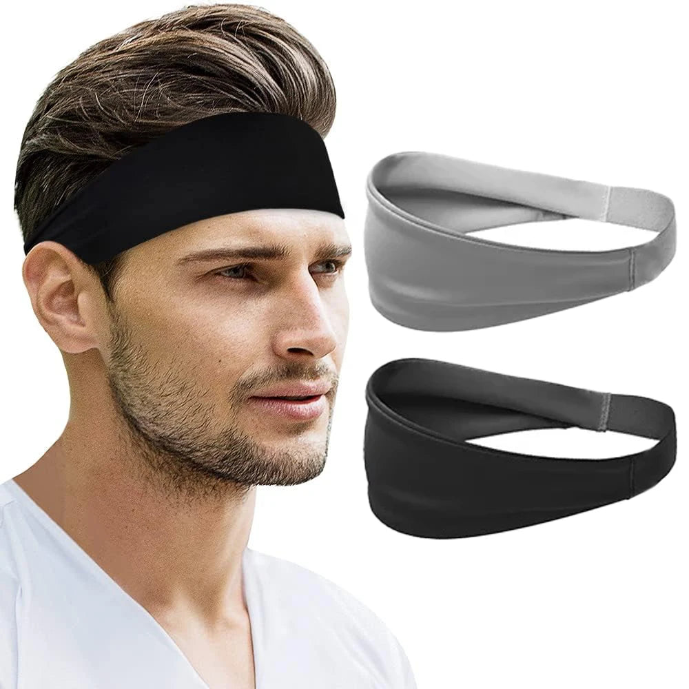 Sports Headband for Men & Women – Non-Slip Moisture-Wicking Sweatband for Running, Cycling & Gym