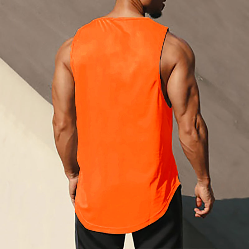 Summer Gym Tank Top Men Mesh Clothing Quick Dry Bodybuilding Sleeveless T Shirt Fitness Singlets Basketball Sports Muscle Vest