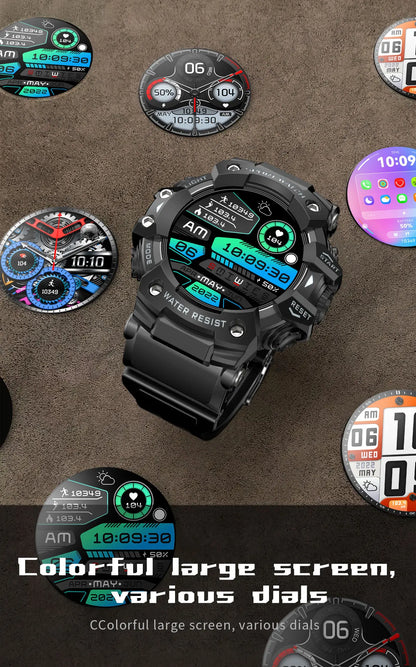 Multi-Functional Bluetooth Smart Watch – Heart Rate, Blood Pressure, Fitness Tracker, Outdoor Explorer