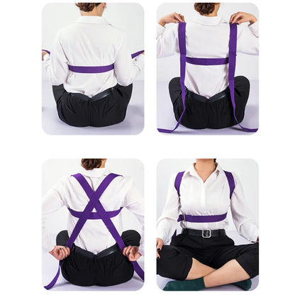 183×3.8cm Yoga Strap | Adjustable Cotton Exercise Belt with D-Ring Buckle for Yoga, Pilates & Stretching