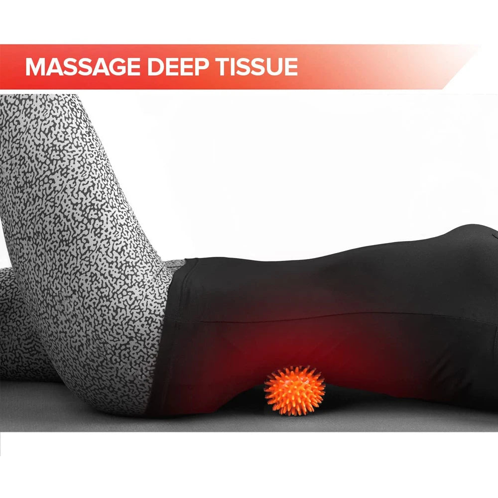 1Pc Spiky Massage Ball – Lacrosse Therapy Ball for Trigger Point, Deep Tissue & Muscle Relief