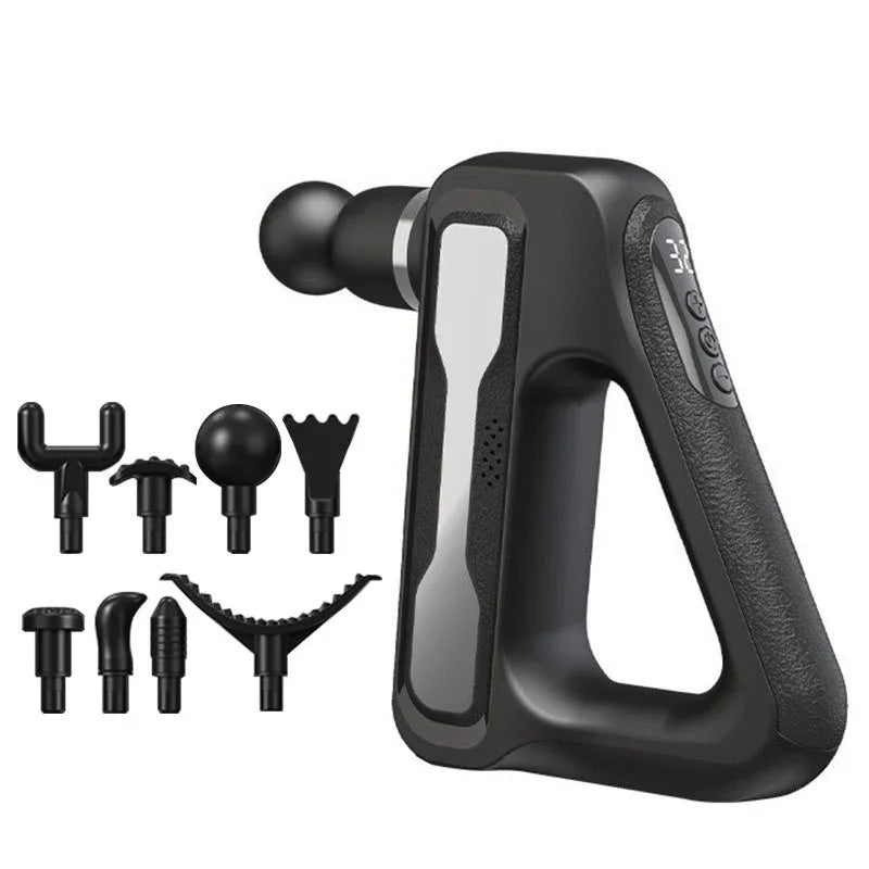 Electric Massage Gun – 32 Speed Levels, 4 Heads, Deep Tissue Muscle Massager for Full Body