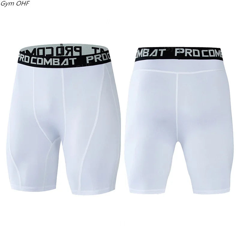 Men's Compression Gym Shorts with Pockets | Athletic Workout Leggings
