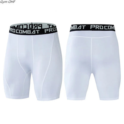 Men's Compression Gym Shorts with Pockets | Athletic Workout Leggings
