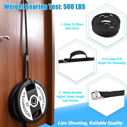 Door Anchor Strap for Resistance Bands – Portable Home Fitness Band Holder for Strength Training & Exercise