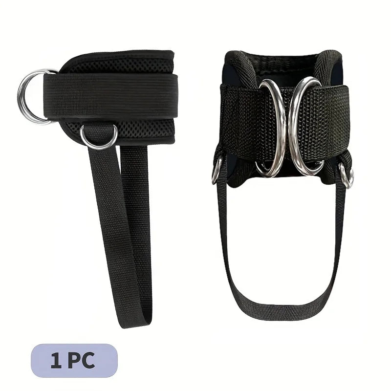 Adjustable Ankle Straps for Cable Machines – D-Ring Fitness Cuffs for Glute, Leg & Hip Workouts (1PC)
