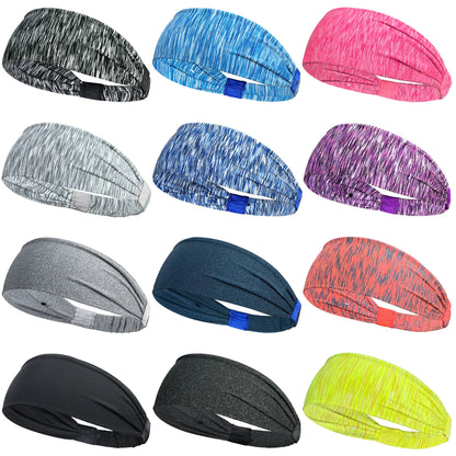 Sports & Yoga Sweat Headbands for Men & Women – Soft, Breathable, Elastic Hair Bands for Workout, Running, and Gym