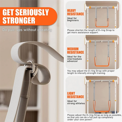 Pull Up Assistance Bands Set – Adjustable Resistance Straps with Knee/Feet Support