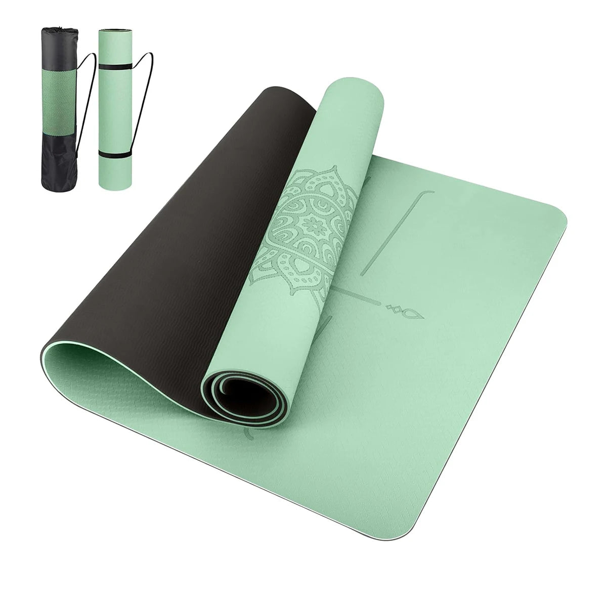 TPE Yoga Mat – Non-Slip, Eco-Friendly, Tear-Resistant Pilates & Exercise Mat (6mm)