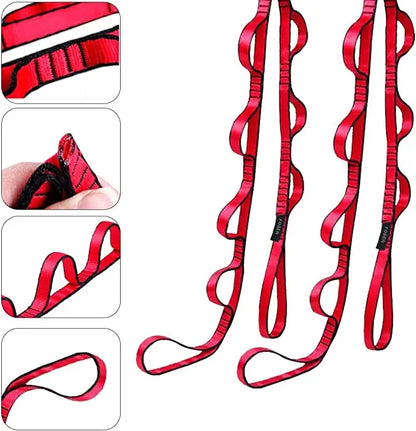 Yoga Fitness Daisy Chain Strap – Adjustable Stretch Belt for Yoga, Dance, Outdoor & Climbing