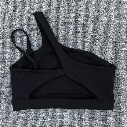 Women Shockproof Sport Bra Women's Beautiful Back Gym Sports Underwear Women Oblique Shoulder Straps Running Fitness Yoga Bra ﻿