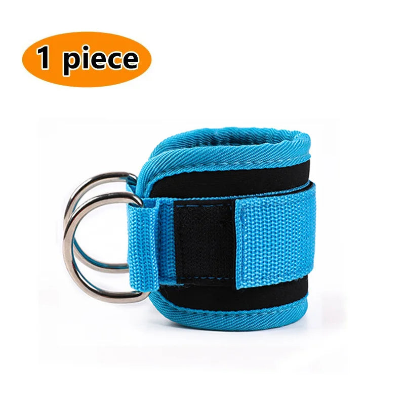 Cable Ankle Straps with Double D-Ring for Gym, Leg & Glutes Workout, Strength Training Accessory