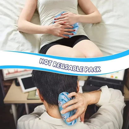 Cartoon Hot & Cold Compress Bag – Reusable Water-Filled Ice Pack for Kids & Adults Pain Relief