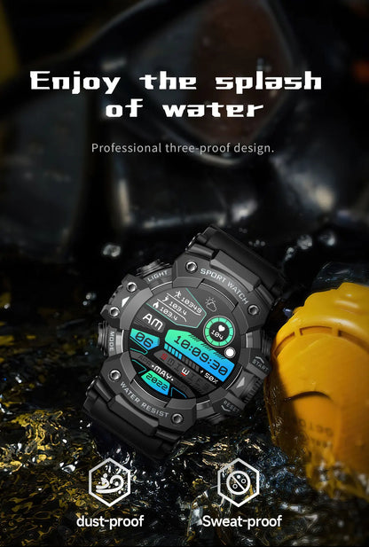 Multi-Functional Bluetooth Smart Watch – Heart Rate, Blood Pressure, Fitness Tracker, Outdoor Explorer