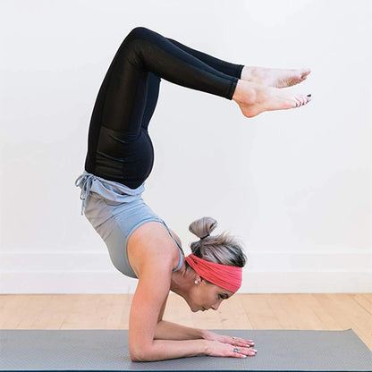 Women’s Solid Turban Headband – Elastic Yoga Hairband, Fashion & Makeup Styling