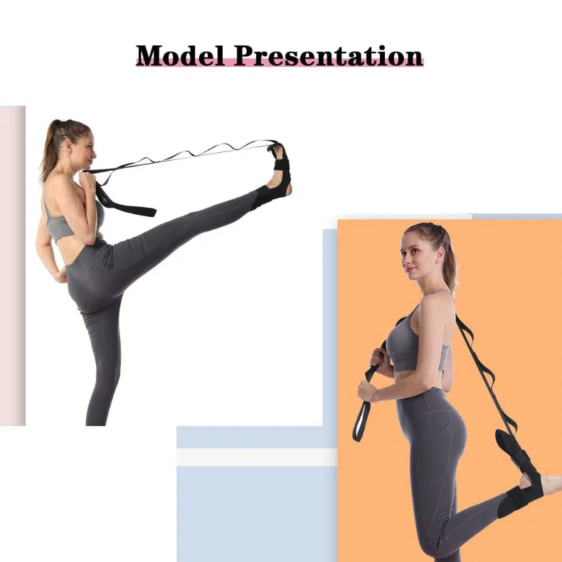 Leg Stretching Strap | Fitness Yoga Flexibility Band for Muscle Relaxation & Rehabilitation