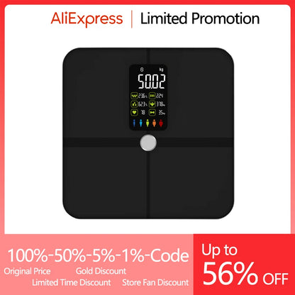 Smart Bioimpedance Scale – Advanced Body Composition Analyzer Digital Weight Scale with Bluetooth App