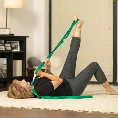 Stretch Out Strap with Exercise Guide – Physical Therapy, Yoga & Fitness