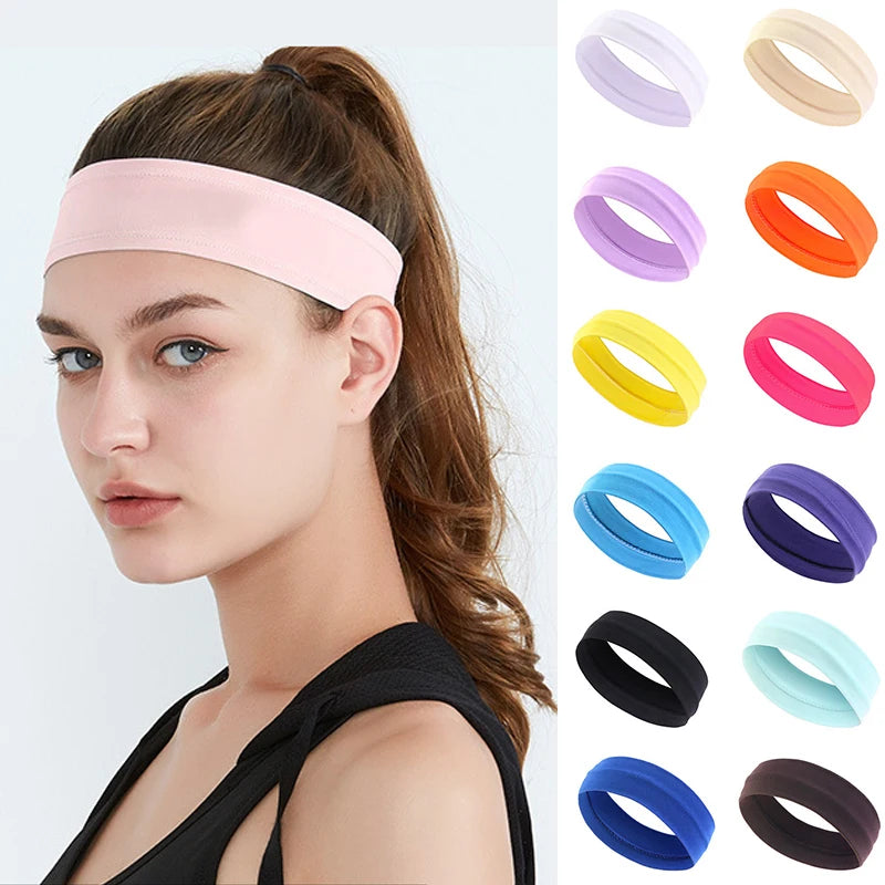 Women’s Slim Sports Headband – Breathable Elastic Yoga & Fitness Band