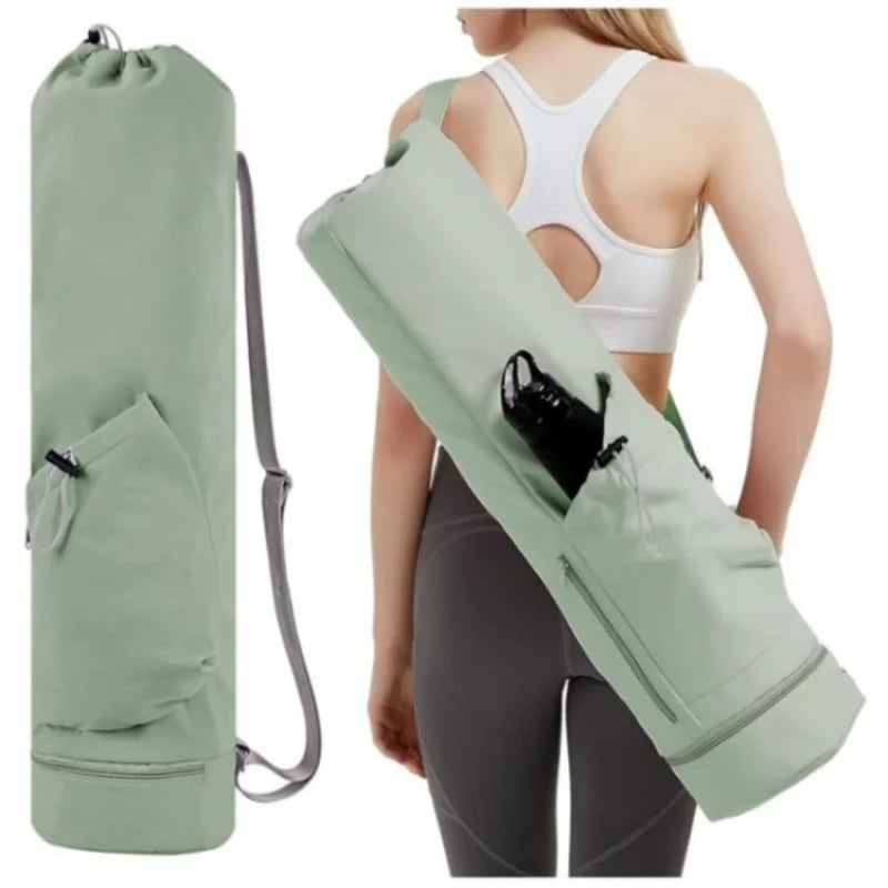 Travel Yoga Mat Bag – Waterproof Nylon Backpack, Sports & Gym Carrier Bag with Large Storage