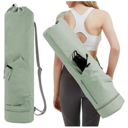 Travel Yoga Mat Bag – Waterproof Nylon Backpack, Sports & Gym Carrier Bag with Large Storage