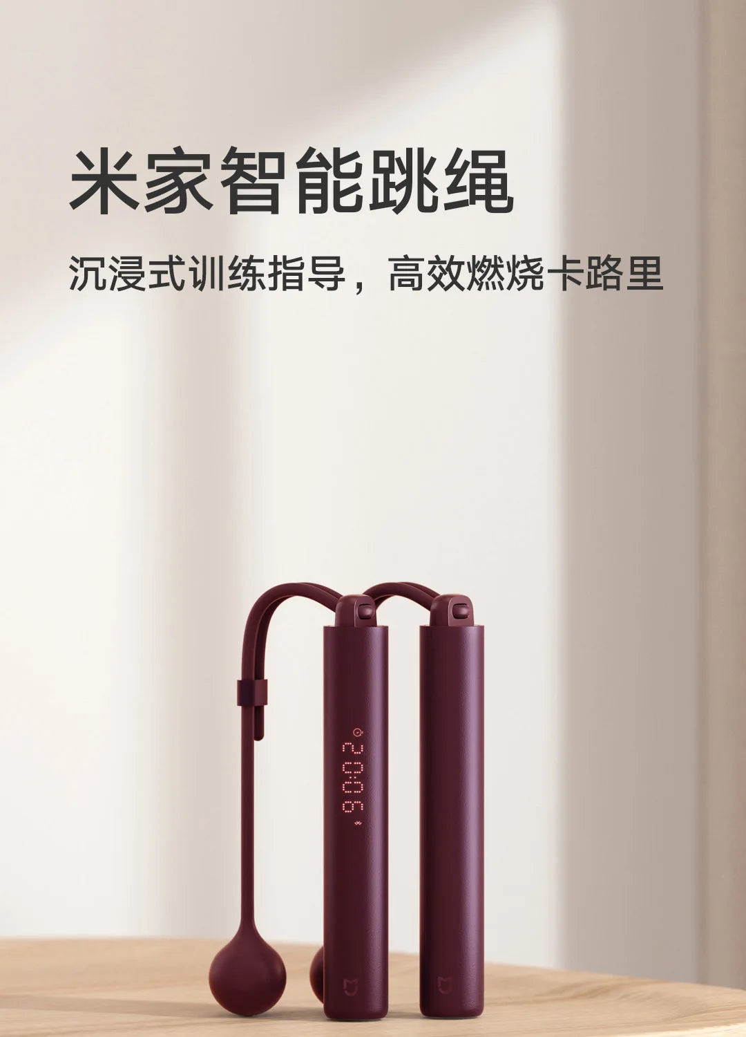 Xiaomi Mijia Smart Skipping Jump Rope XMSR-P803 with Counter & Mi Fit App | Adjustable Length, Calorie Tracking, Fitness Training