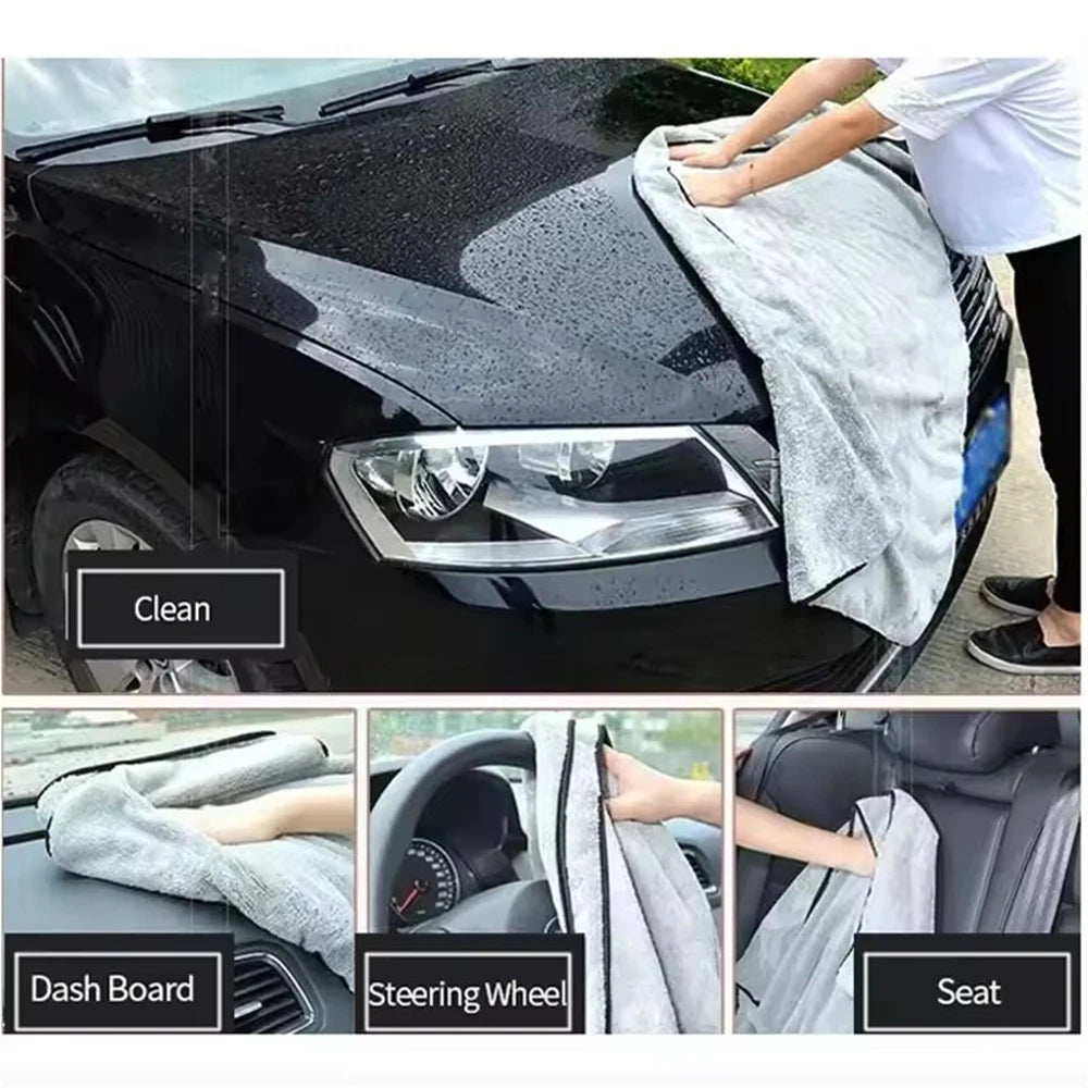 "Premium Microfiber Car Wash Towel – Super Absorbent, Quick-Dry & Eco-Friendly"