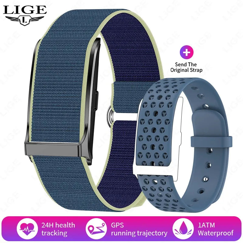 LIGE Smartwatch Bluetooth Fitness Tracker with Heart Rate, Blood Oxygen & 24H Health Monitoring