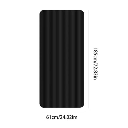 Yoga Mat Non-Slip Exercise Mat 10mm Thick | Solid Color Fitness & Pilates Mat for Home & Gym