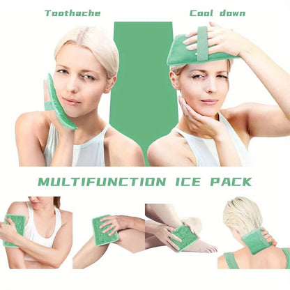 Hot & Cold Therapy Gel Packs – Reusable Ice & Heat Pack for Pain Relief, Fever, Headache & Injuries