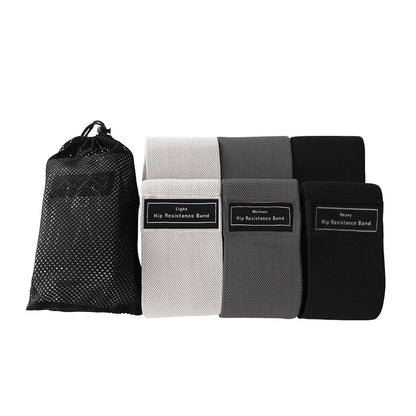 Booty Bands Set – 3 Resistance Levels (Light/Medium/Heavy) | Non-Slip Fabric Glute Bands for Workout & Fitness