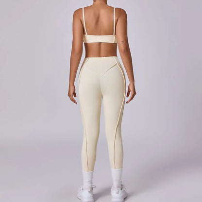 New Yoga Set Women Tracksuit Workout Legging Athletic Suit Gym Push Up Legging Fitness Bra Sports Wear Active Wear