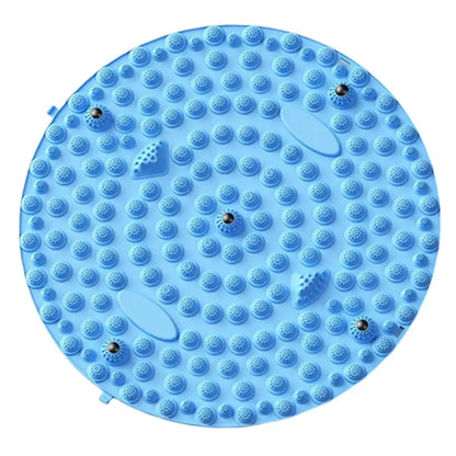Foot Yoga Acupressure Massage Mat – Round Reflexology Board for Foot Pain Relief, Muscle Relaxation & Yoga Fitness
