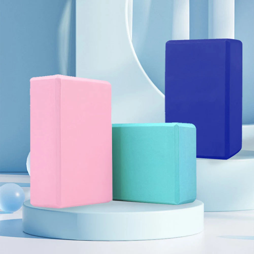 EVA Yoga Block – Solid Color High Density Foam Brick for Yoga, Pilates & Fitness Training – Non-Slip, Moisture-Proof Balance Block