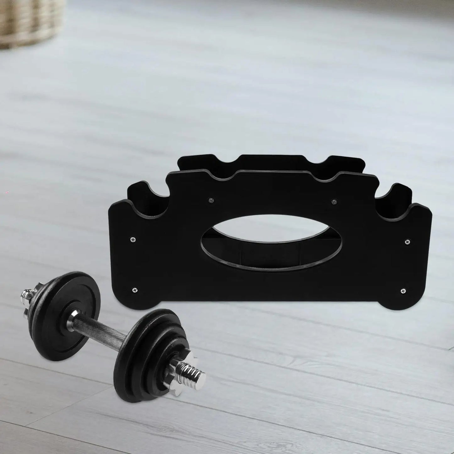 Dumbbell Rack Weight Holder – Compact Floor Bracket Gym Accessory for Dumbbell Storage