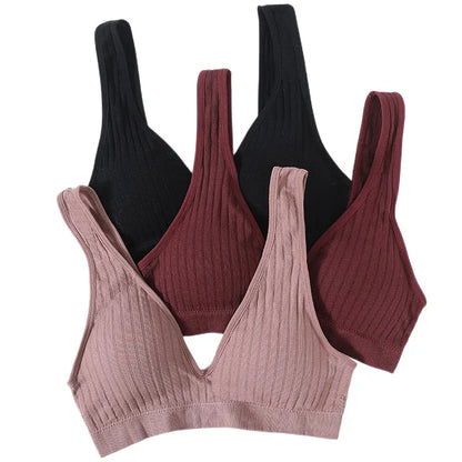 Seamless Bras For Women Sports Deep V Bra Tops Female Non-wire Brassiere Women Underwear Backless Sexy Lingerie Soft Intimates