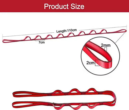 Yoga Fitness Daisy Chain Strap – Adjustable Stretch Belt for Yoga, Dance, Outdoor & Climbing