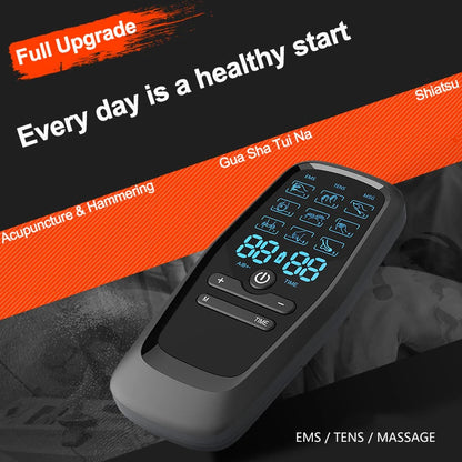 EMS Muscle Stimulator TENS Unit | Low Frequency Pulse Digital Body Massager for Pain Relief & Relaxation