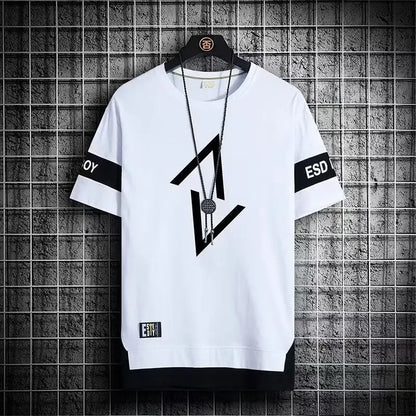 Men’s Two-Piece Casual Set – Short-Sleeve T-Shirt & Shorts | Gym, Sports & Streetwear